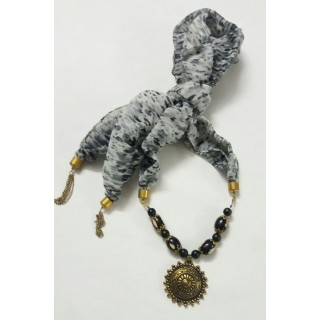 Scarf Jewelry-Grey